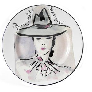Rosanna French Fashion Wall Decor Plate Dessert Plate Italy